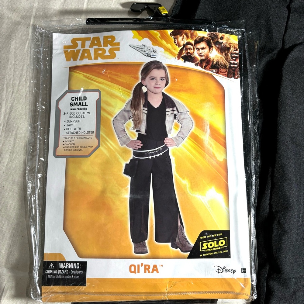 Disney Star Wars Qi’ra Costume Solo Girls Small 4-6 NIP Official Lucasfilm